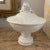 White Vintage Italian Ceramic Creamware Footed Compote Centerpiece For Sale - Image 8 of 8