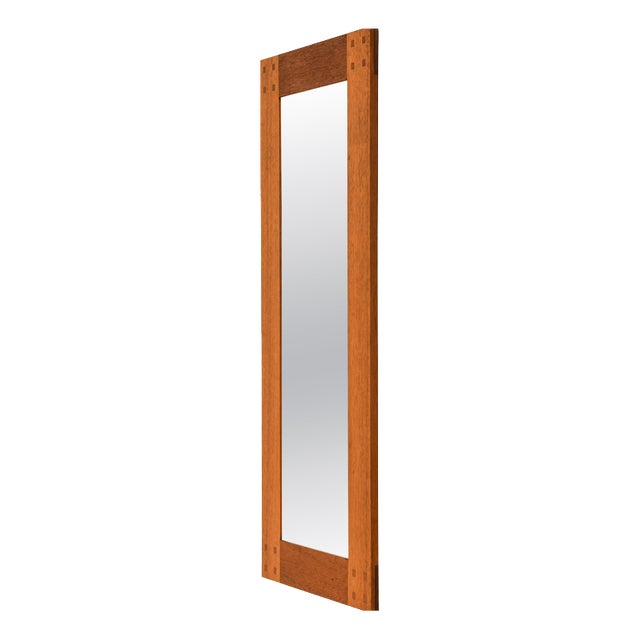 Mirror with Mahogany Frame by Uno & Östen Kristiansson, 1950s For Sale
