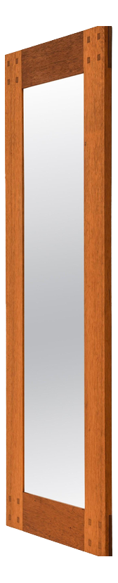 Mirror with Mahogany Frame by Uno & Östen Kristiansson, 1950s