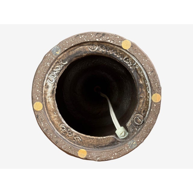 Fridtjof Sejersen, Table Lamp, Brown Ceramic, Denmark, 1960s For Sale - Image 10 of 10