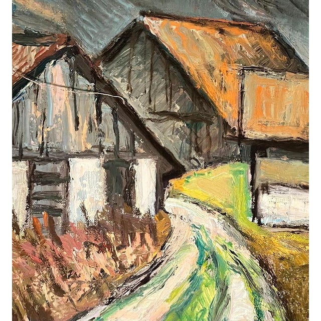 Ernest Voegeli, Föhn Wind Weather, Oil on Canvas For Sale - Image 6 of 10