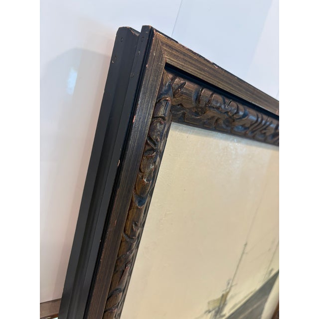 Vintage Oil Painting Of Nantucket Fishing Boat On Calm Water By Lytas A serene vintage oil painting signed Lytas,...