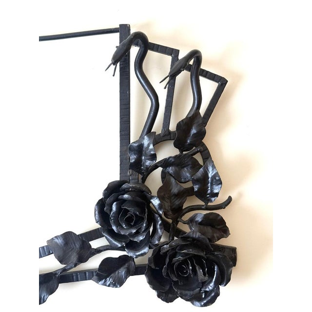 Art Deco French Wrought Iron Mirror in the Manner of Zadounaïsky, 1930s For Sale - Image 12 of 18