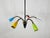 Mid-Century Modern Colorful Mid-Century Brass 5-Arm Sputnik Chandelier, 1950s For Sale - Image 3 of 8