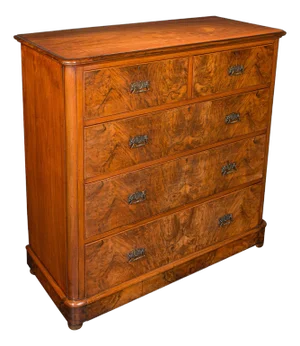 Large Antique Gentleman's Tallboy, English, Walnut, Chest of Drawers, Victorian