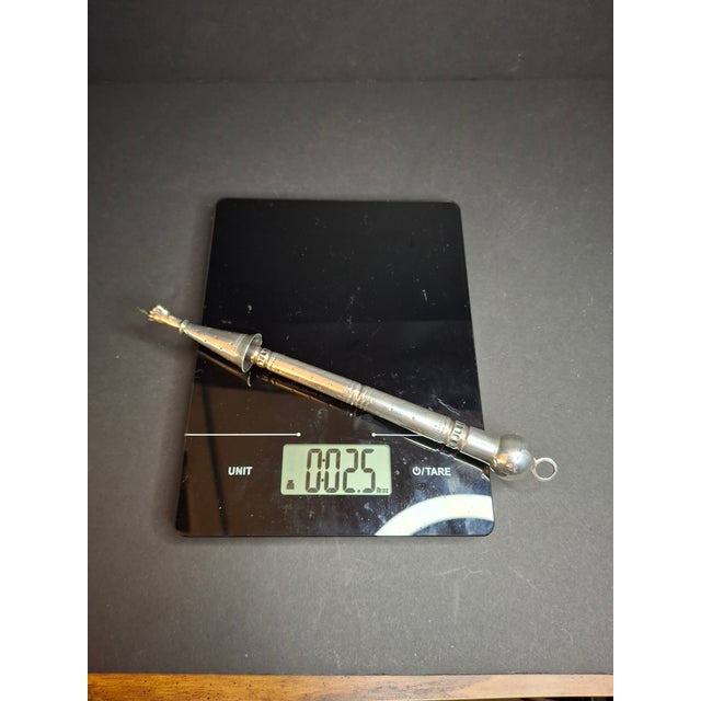 Rare Antique 19th Century 13 Loth Silver Torah Pointer Yad Austro Hungarian Judaica 72g For Sale - Image 15 of 16