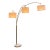 Pottery Barn Contemporary Locke Three-Arm Marble Arc Floor Lamp For Sale