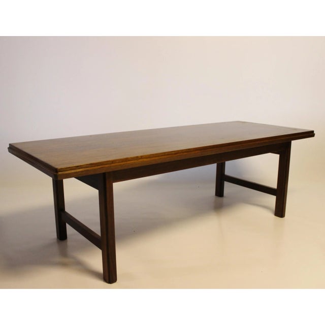This coffee table in rosewood was designed by Edmund Jørgensen and comes from the 1960s. This piece has an attribution...