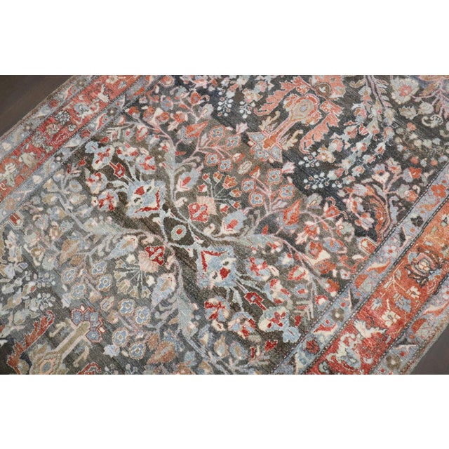 Early 20th Century Persian Lilihan Wide Runner - 4'9" x 14' For Sale In New York - Image 6 of 10