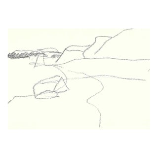 1967 Robert Angeloch Coastal Landscape Drawing For Sale
