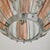 Silver 1970s Italian Pink Murano Glass Pendant Light in the Manner of Veca For Sale - Image 8 of 9