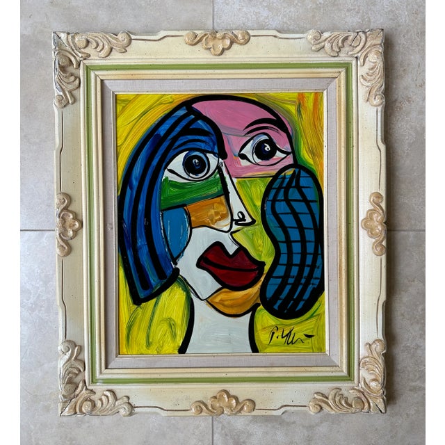 Picasso Style Original Painting by Peter Keil For Sale - Image 6 of 6