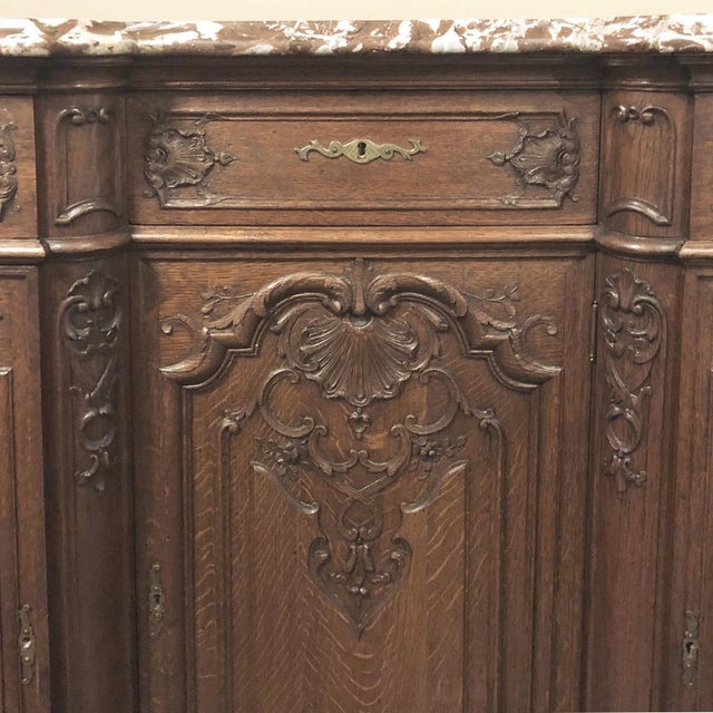 Antique Liegoise Louis XIV Marble Top Buffet For Sale - Image 12 of 15