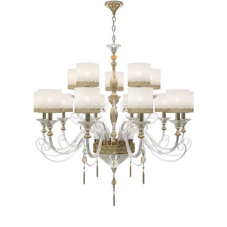 Collection Dubai Chandelier in Metal and Crystal by Jago For Sale