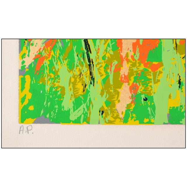 1980s 1980 Shikar Modern Blue Serigraph LeRoy Neiman For Sale - Image 5 of 6