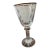 Vintage Signed Waterford Crystal Kiddush Cup Goblet With Gold Rim For Sale