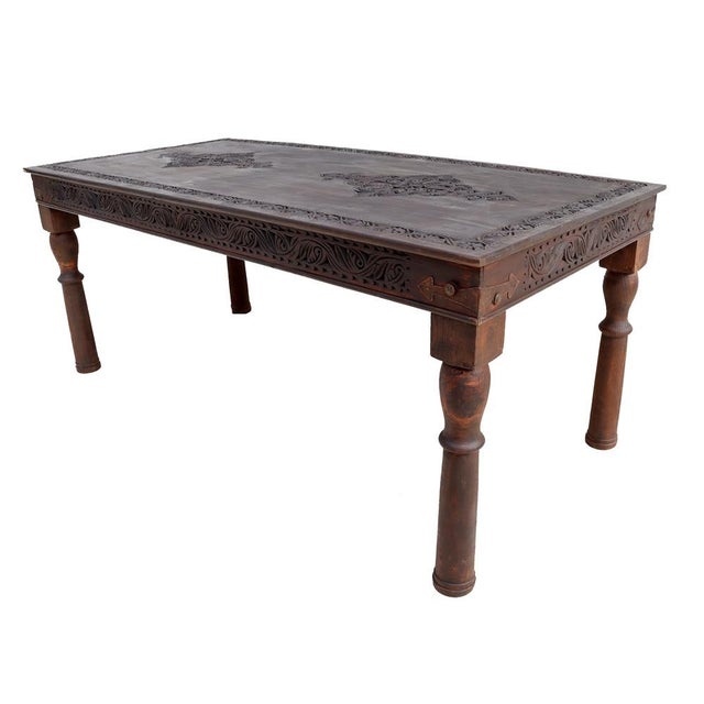 Vintage Wooden Dining Table, 1970s For Sale - Image 6 of 18