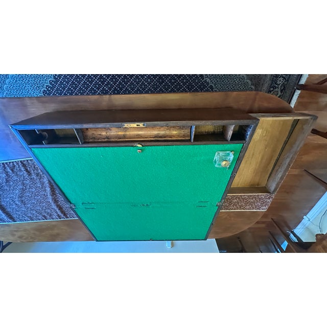 Antique Oversized Portable Oak Writing Desks With Hidden Drawer For Sale - Image 10 of 18
