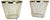 Flower Pots attributed to Mathieu Matégot, France, 1950, Set of 2 For Sale