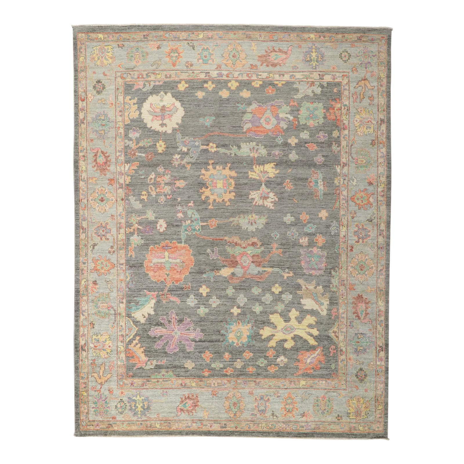 acohug＊ Oushak rug メダリオン　トルコラグ　86×58 Amazon.com: Fame Living Green Oushak Rug, Modern, Vintage