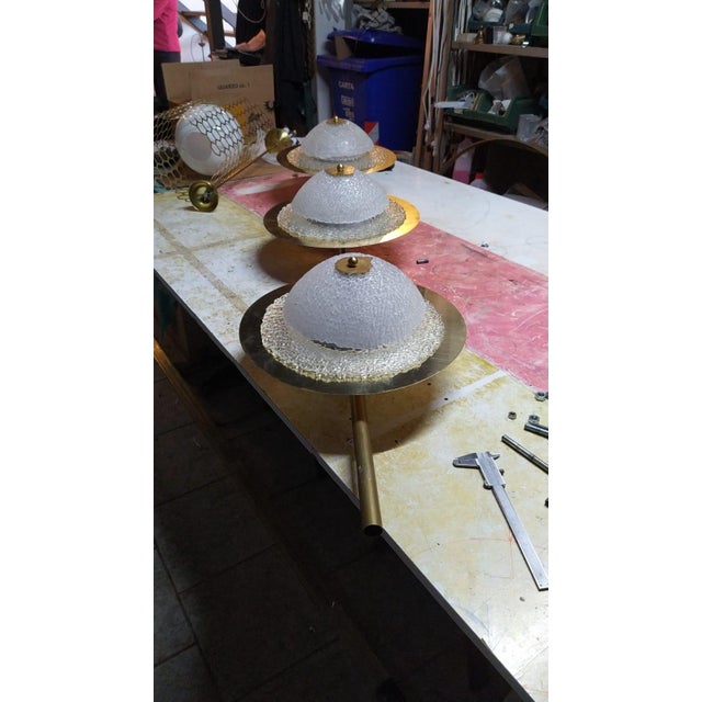 Italian Murano Glass Wall Light Sconces, 1960s, Set of 2 For Sale - Image 8 of 9