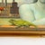 Stone Gray Late 20th Century Jan Rithamer Surrealist Painting of Classical Figure With Flute, Bird & Lizard in Gilt Frame For Sale - Image 8 of 8