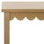 Spritely Home Heaven Scalloped Low Drawer Accent Table in Desert Brown For Sale - Image 4 of 10