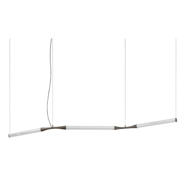 Ypsilon S-Shaped Glass Suspension Lamp by Lorenza Bozzoli For Sale