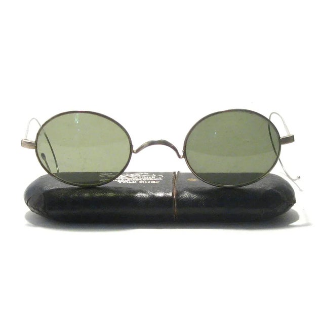 Charming antique French eyeglasses and case are an unique decorative accessory for home or office. A certain conversation...
