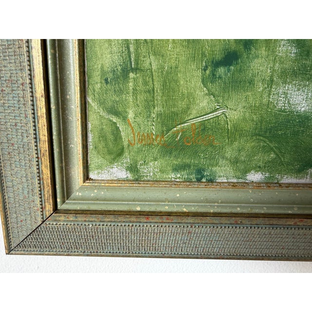 1970’s James Holder Expressionist Abstract Acrylic on Canvas Painting – Framed For Sale - Image 10 of 12