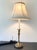 1990s Vintage Frederick Cooper 25” Brass Candlestick Table Lamp For Sale - Image 5 of 5