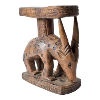 Early 20th Century Zimba Wooden Headrest For Sale