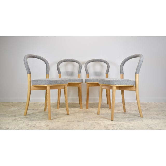 Cassina Erik Gunnar Asplund “501 Gothenburg” Chairs for Cassina – Set of 4 For Sale - Image 4 of 12