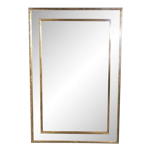 Early 21st Century Italian Venetian Style Gold & Silver Leaf Rectangular Mirror For Sale