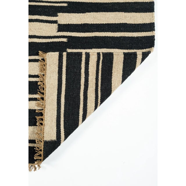 Nakul Lines Natural 3'6" X 5'6" Area Rug For Sale In Atlanta - Image 6 of 8