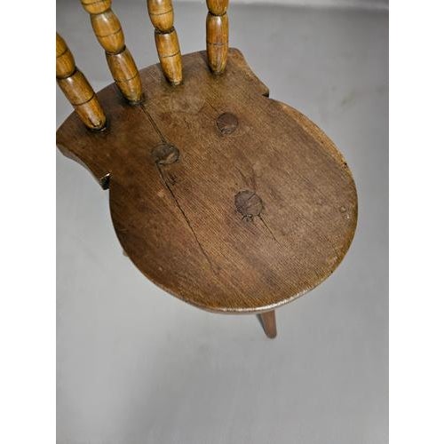 Vintage Farmers Tripod Chair For Sale - Image 4 of 18
