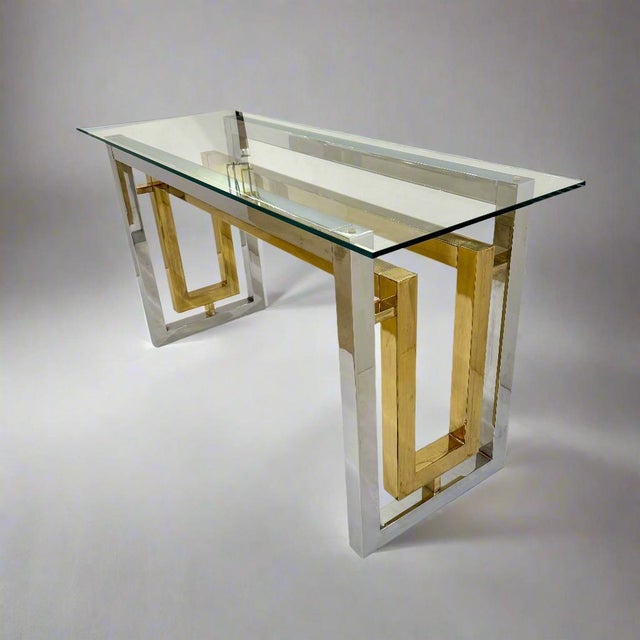 Mid-20th Century Architectural Console table by Romeo Riga, Italy For Sale - Image 10 of 18