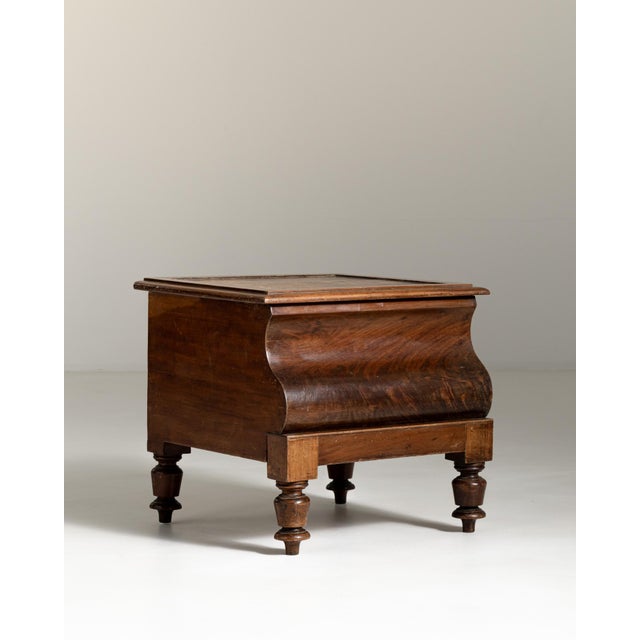 19th Century Victorian Storage Chest With Leather Top For Sale - Image 12 of 13