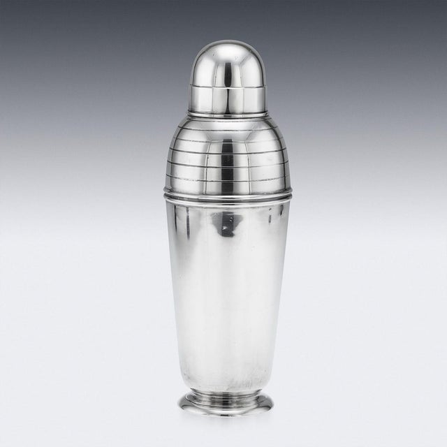 Vintage Art Deco Silver Plated Shaker by Asprey of London, 1930 For Sale - Image 4 of 17