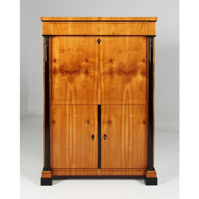 Biedermeier Cherrywood Secretary, 1830s For Sale - Image 13 of 13