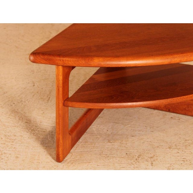 Mid-Century Modern Danish Teak Coffee Table by S. Burchardt-Nielsen, 1970s For Sale - Image 6 of 11