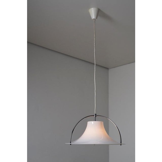 Single Pendant Light by Jo Hammerborg for Fog & Mørup, Denmark, 1970s For Sale - Image 9 of 12
