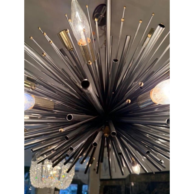 2010s Custom Sputnik Chandelier Signed For Sale - Image 5 of 5