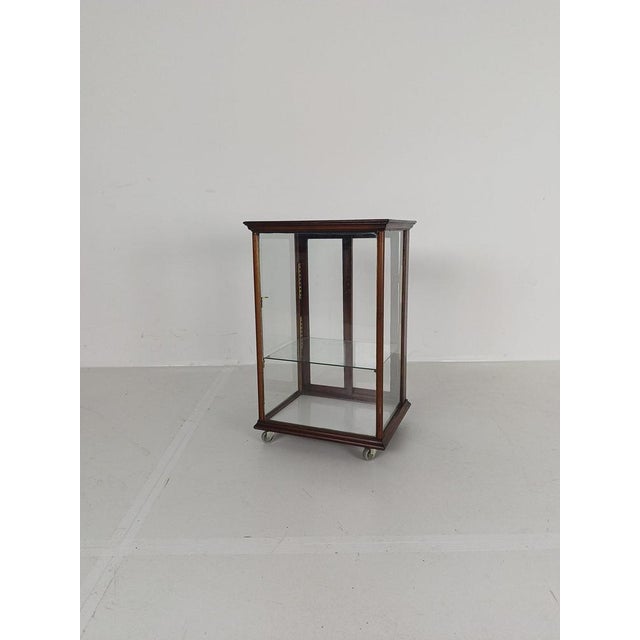 Small Display Cabinet in Glass and Wood For Sale - Image 11 of 11