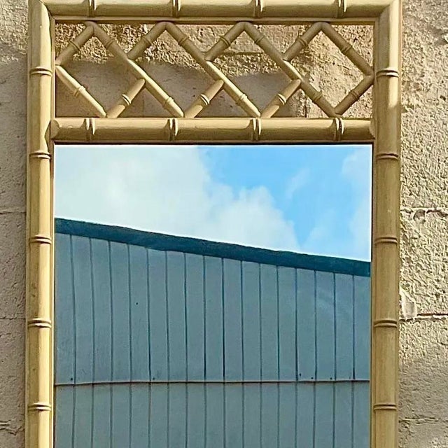 Vintage Chinese Chippendale Wood Vertical Mirror For Sale - Image 9 of 13