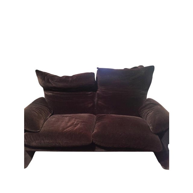 Maralunga Sofa, Armchair and Ottoman by Vico Magistretti for Cassina, 1973, Set of 4 For Sale - Image 10 of 18