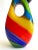 1980s Vintage 1980's Postmodern Italian Murano Art Glass Fused Multicolor Stripe Sculptural Pitcher Vase For Sale - Image 5 of 13