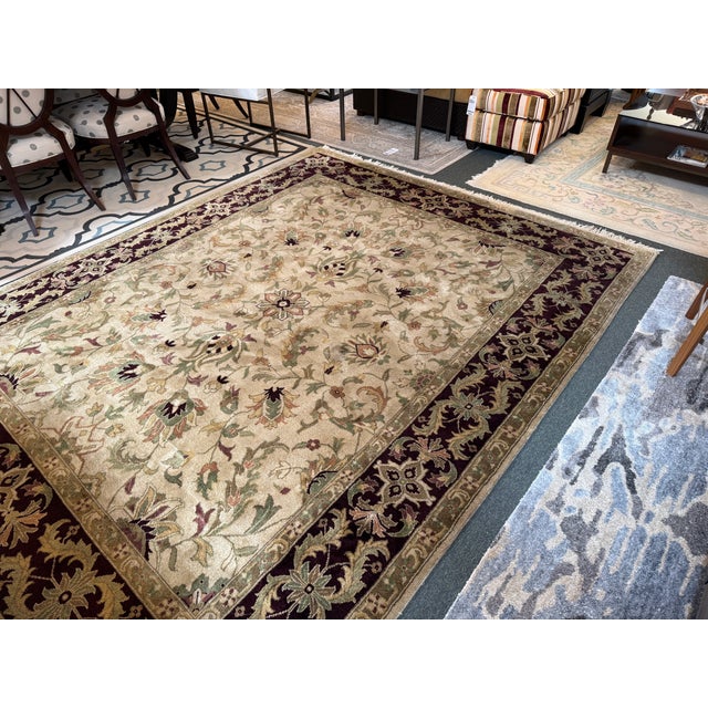 7ft 10in X 9ft 11in Hand Knotted Area Rug For Sale - Image 12 of 18