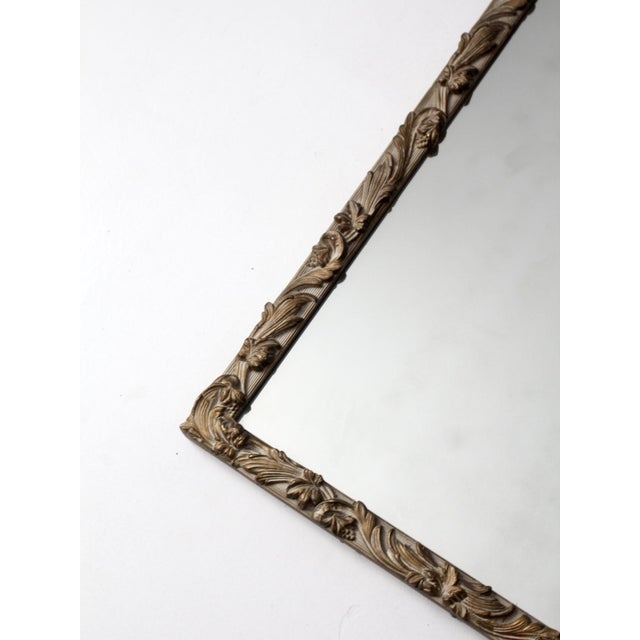 Gold Antique Louis XV Gilt Gold Wall Mirror Rococo Frame For Sale - Image 8 of 11