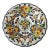 Vintage Royal Goedewaagen Dutch Delft Polychrome Hand-Painted Floral Charger For Sale